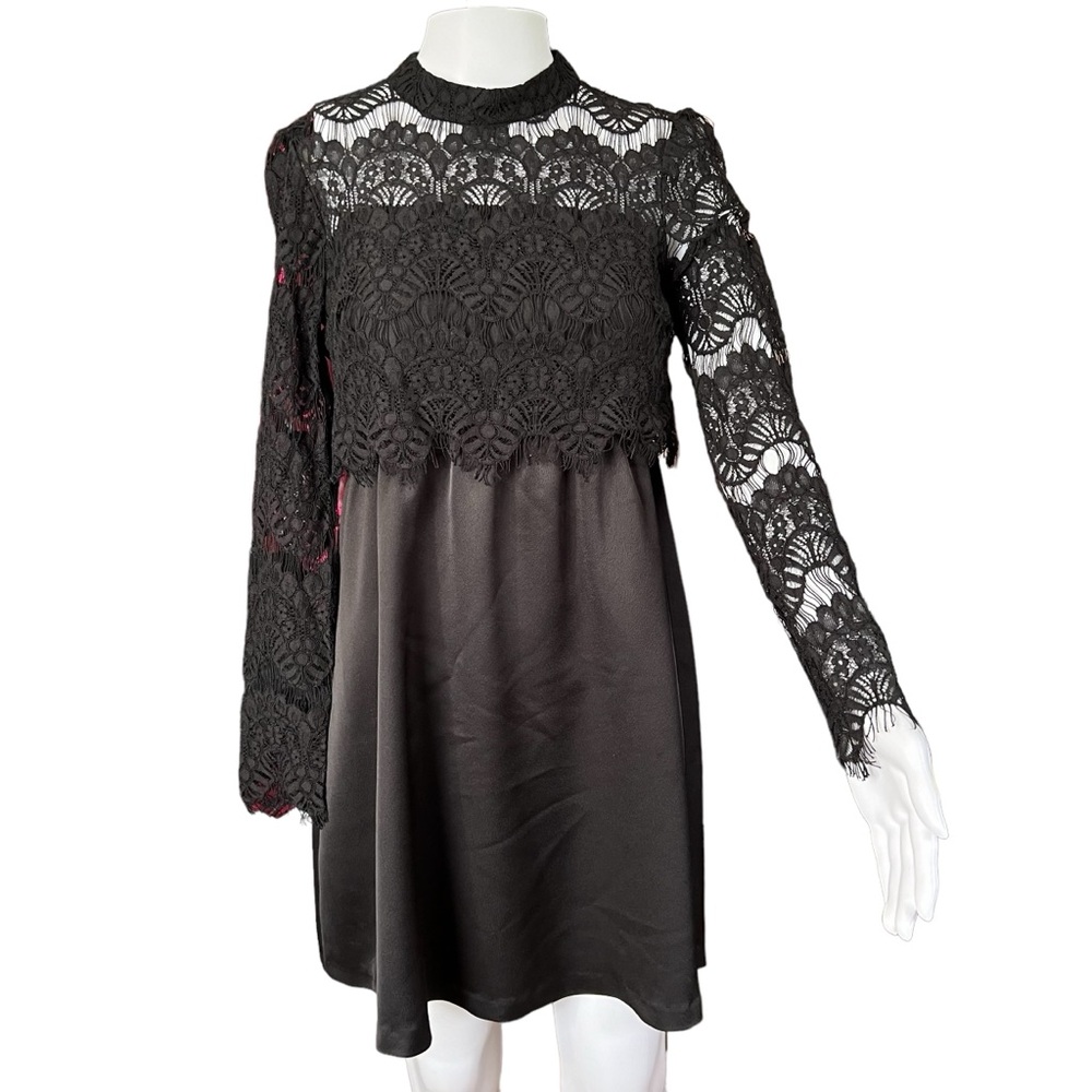 BCBGeneration - Womens Lace Overlay Mini Dress Sz. XS